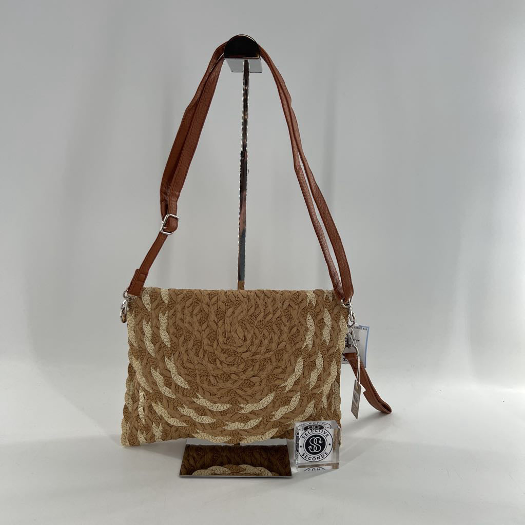 straw envelope clutch/wristlet/crossbody
