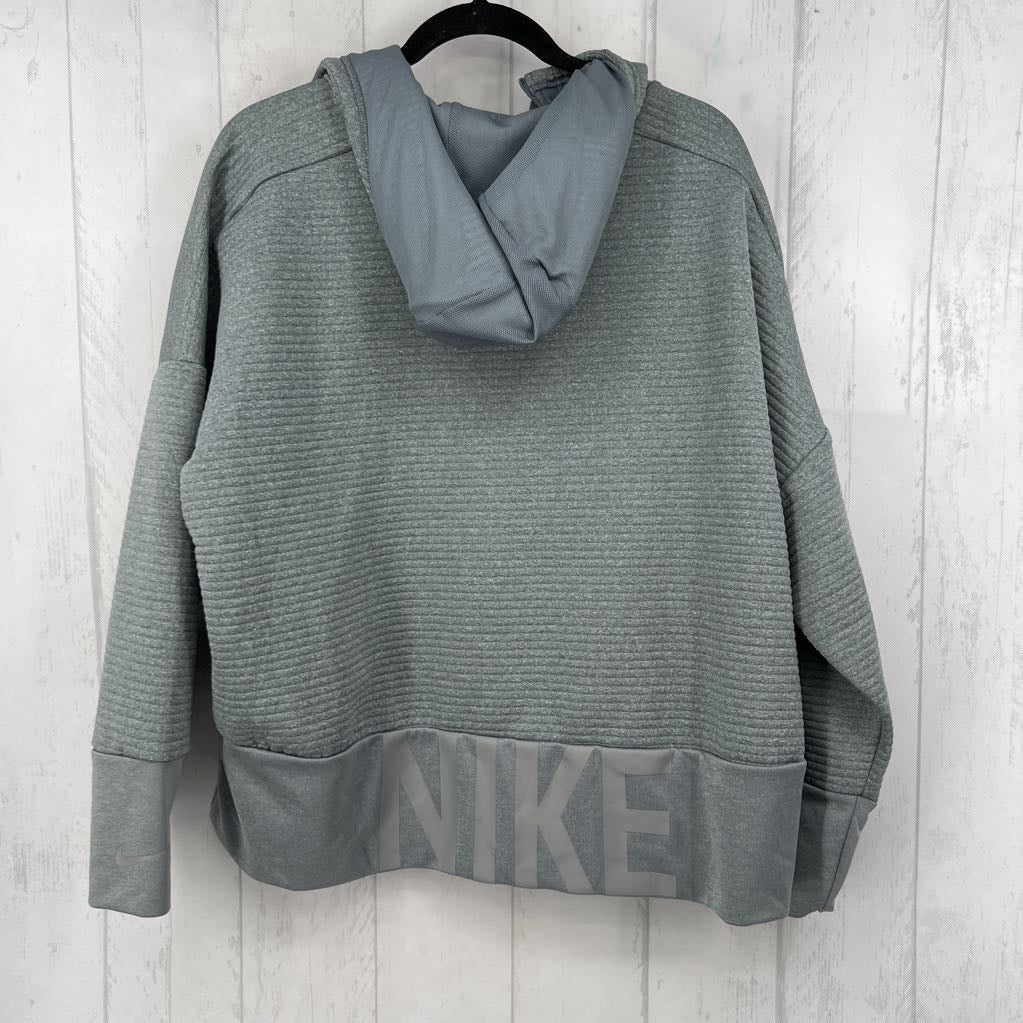 2X ribbed zip-up hoodie