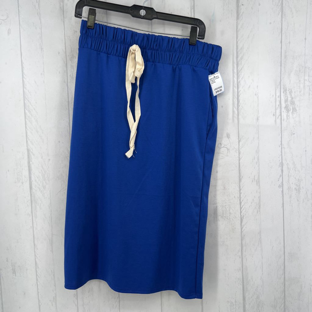 L pull-on drawstring waist skirt