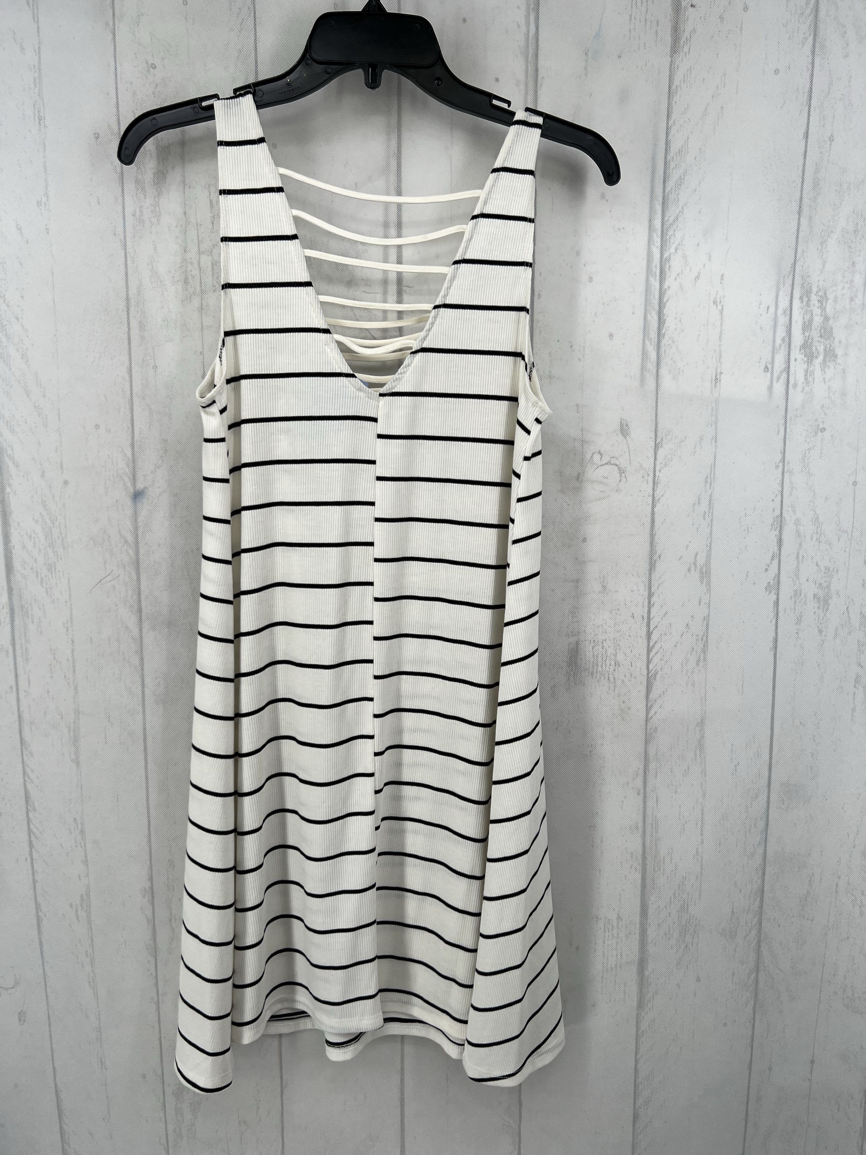 S striped ribbed sundress