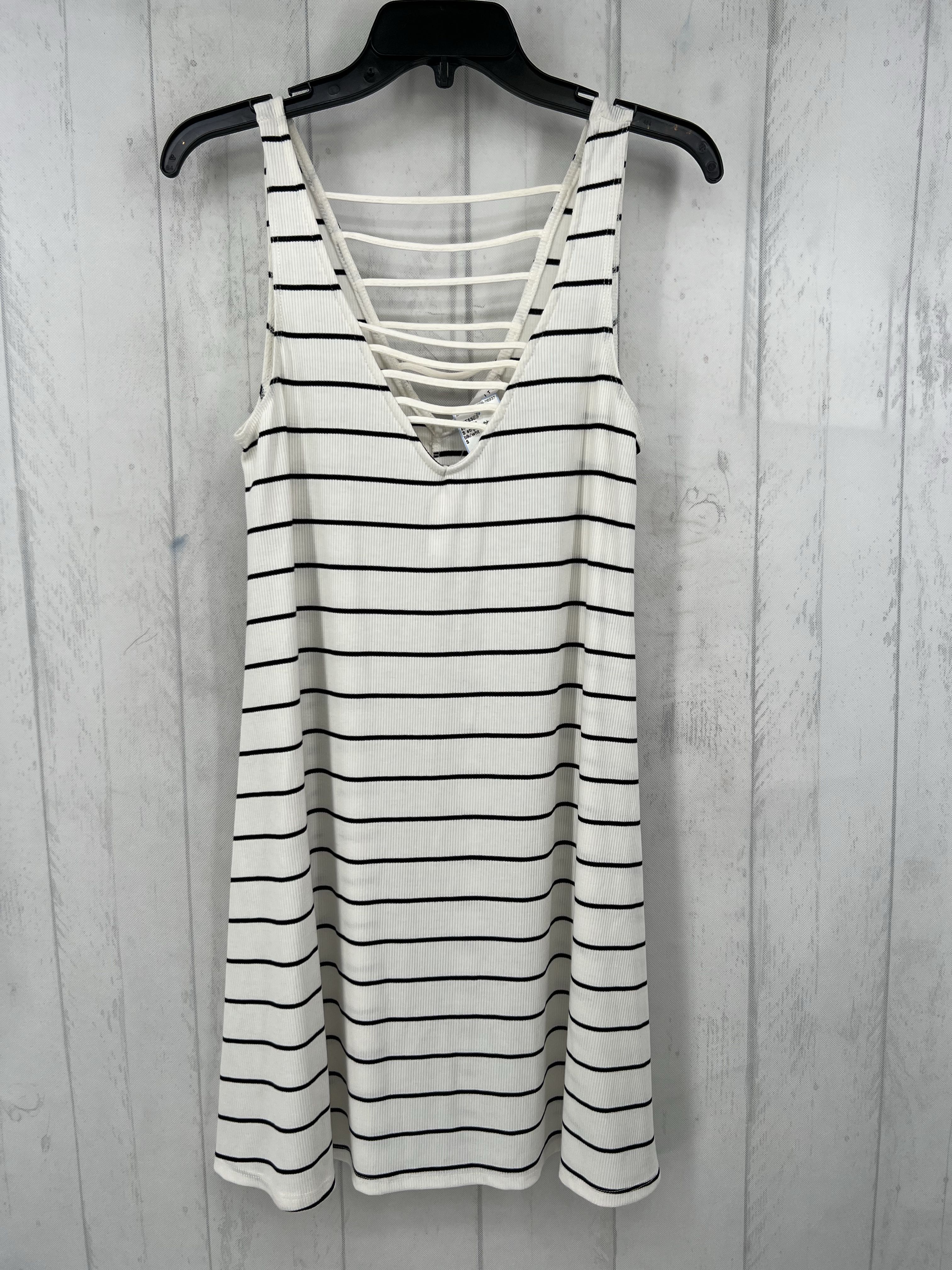 S striped ribbed sundress