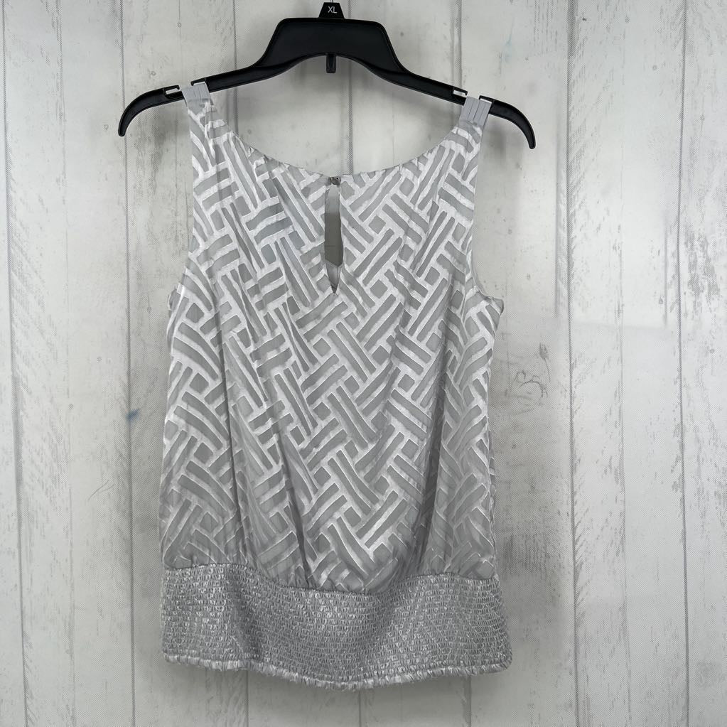 S textured v-neck tank