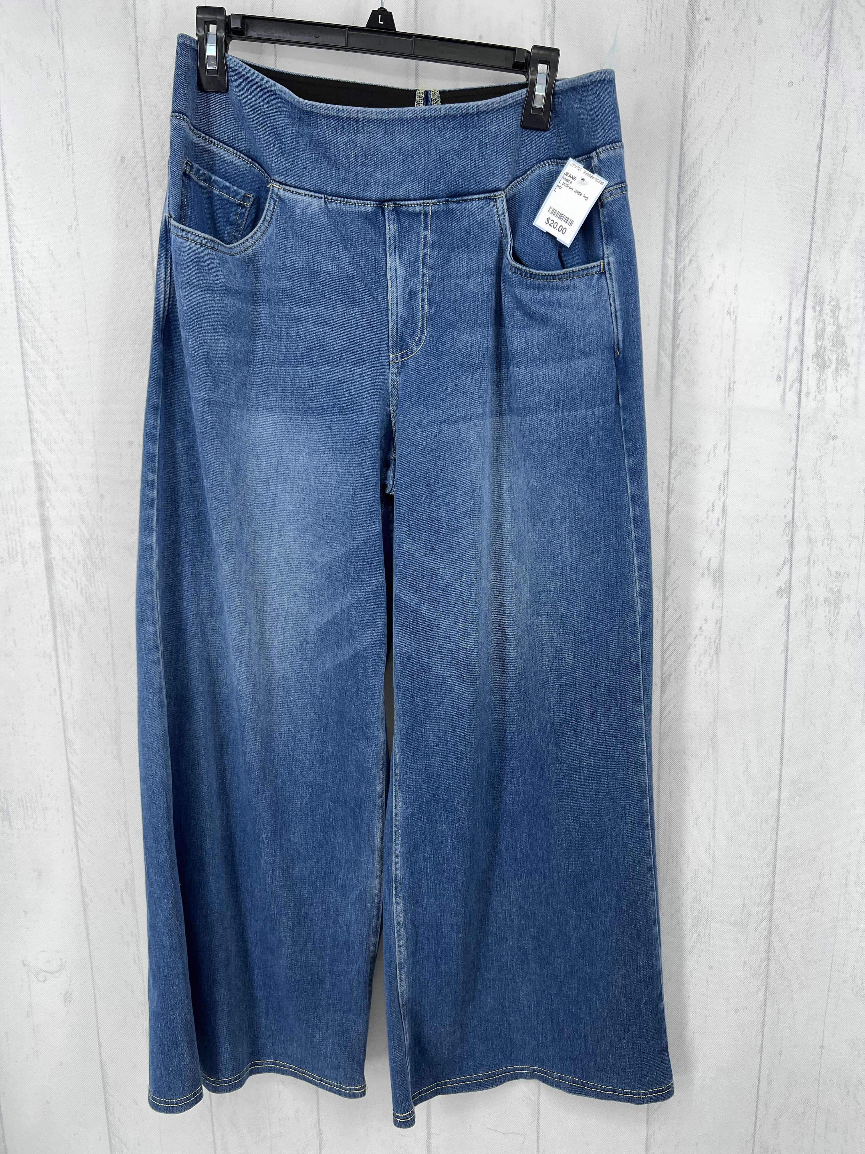 L pull-on wide leg jean