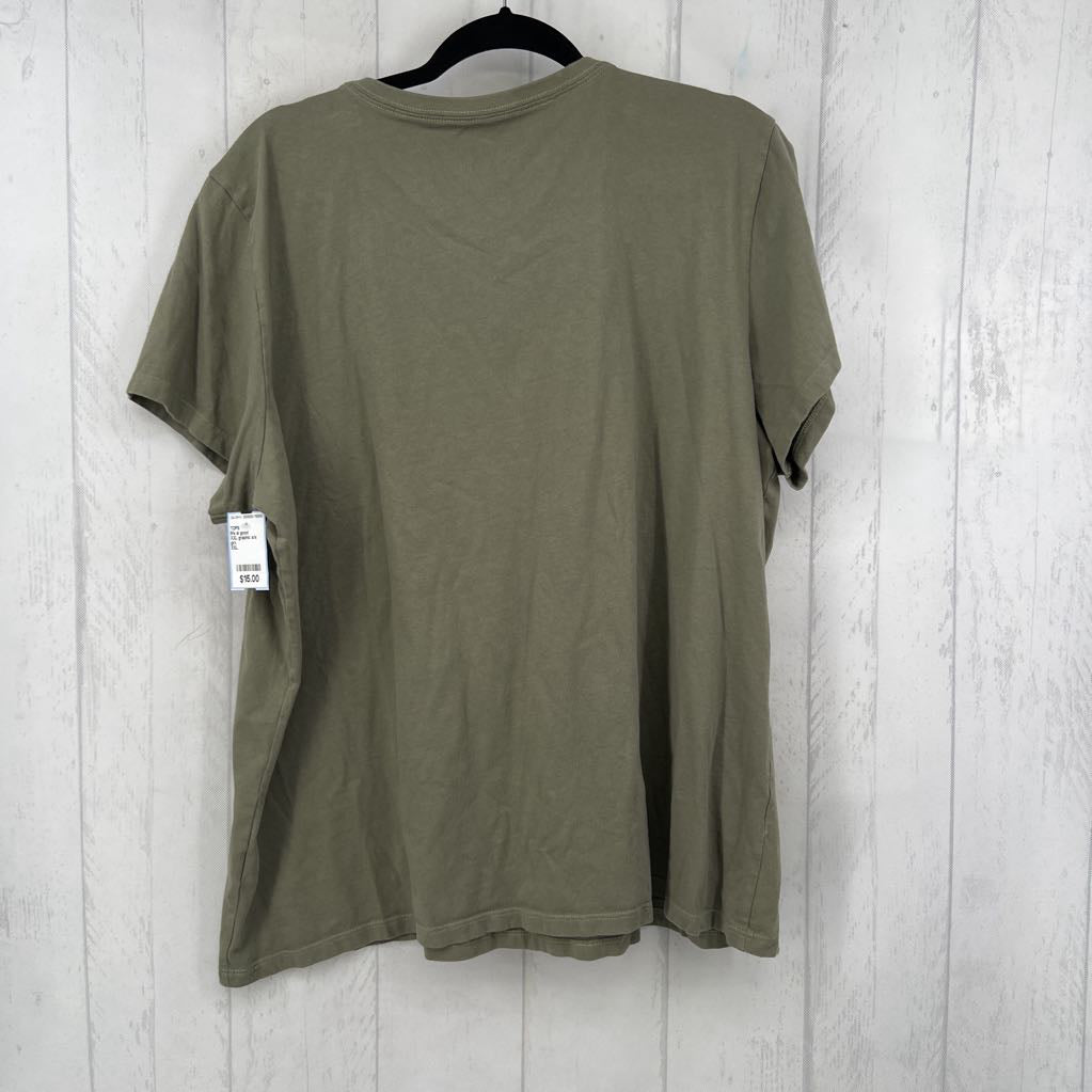 XXL graphic s/s tee-life is good