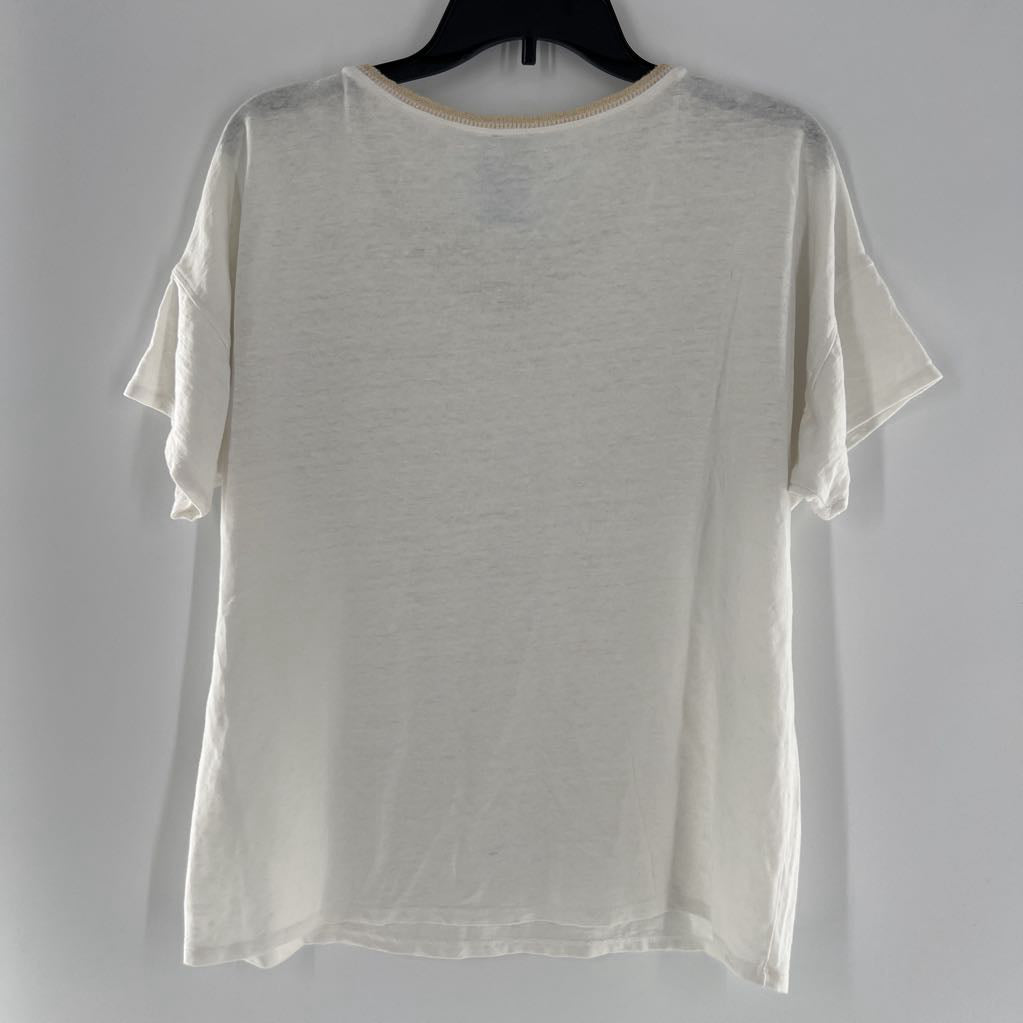 L s/s v-neck top