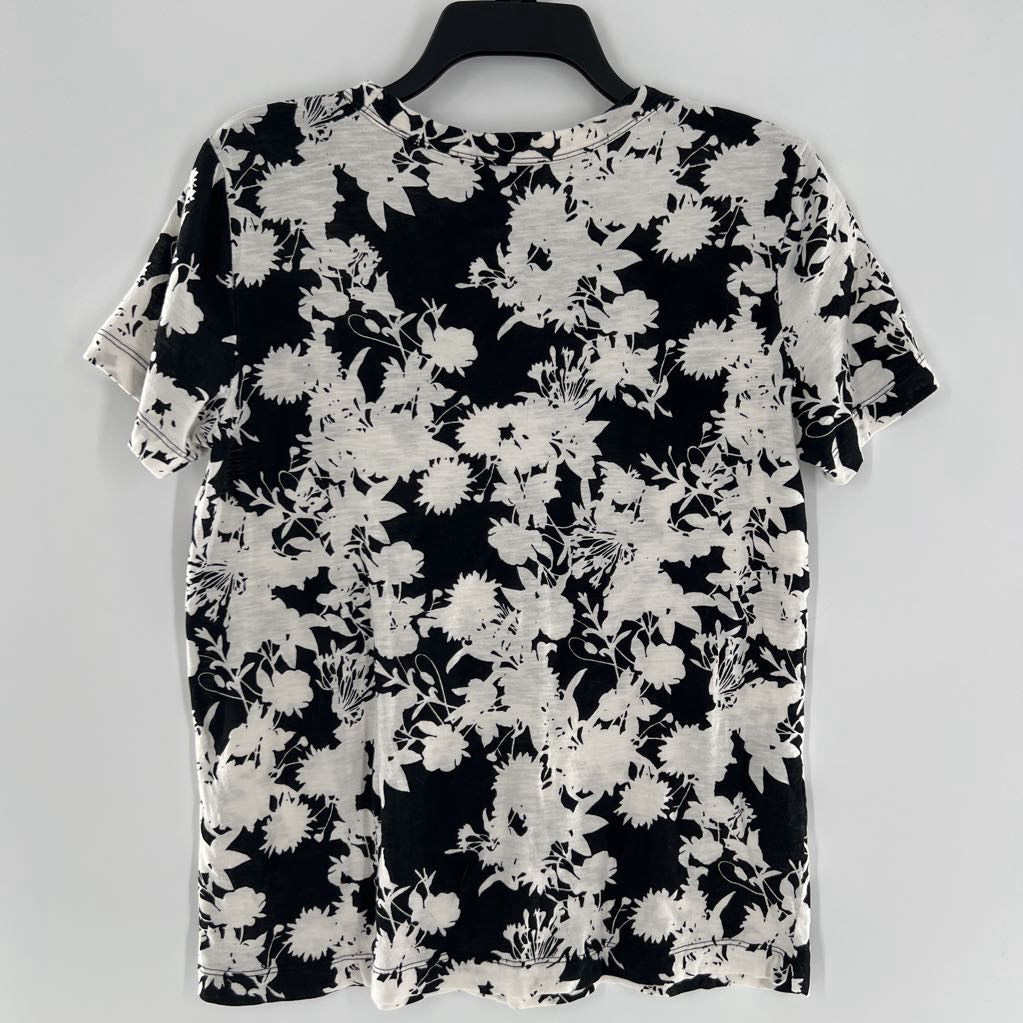 S s/s flower print top