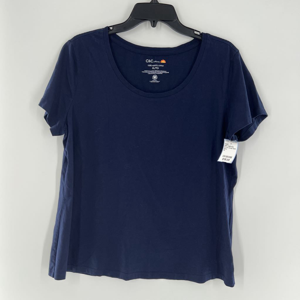 XL s/s scoop neck top