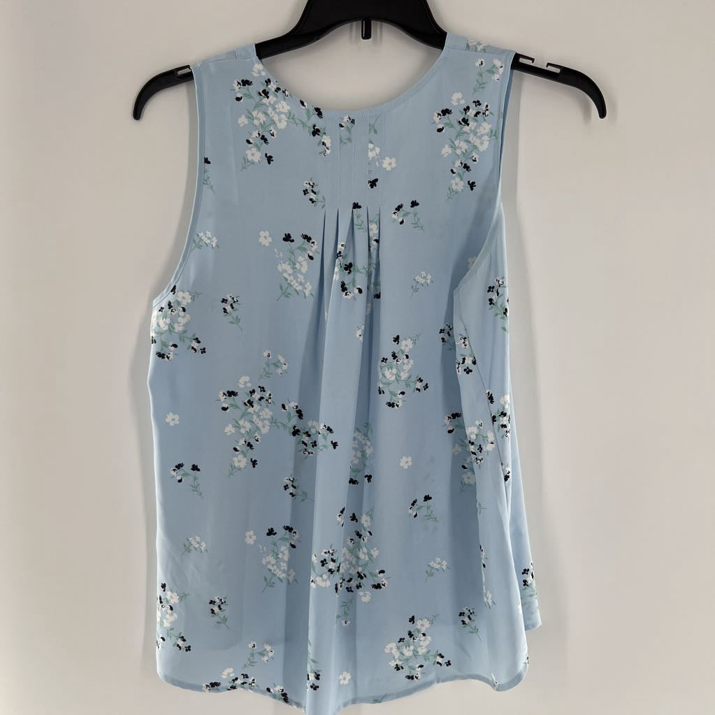 L flower print v-neck tank