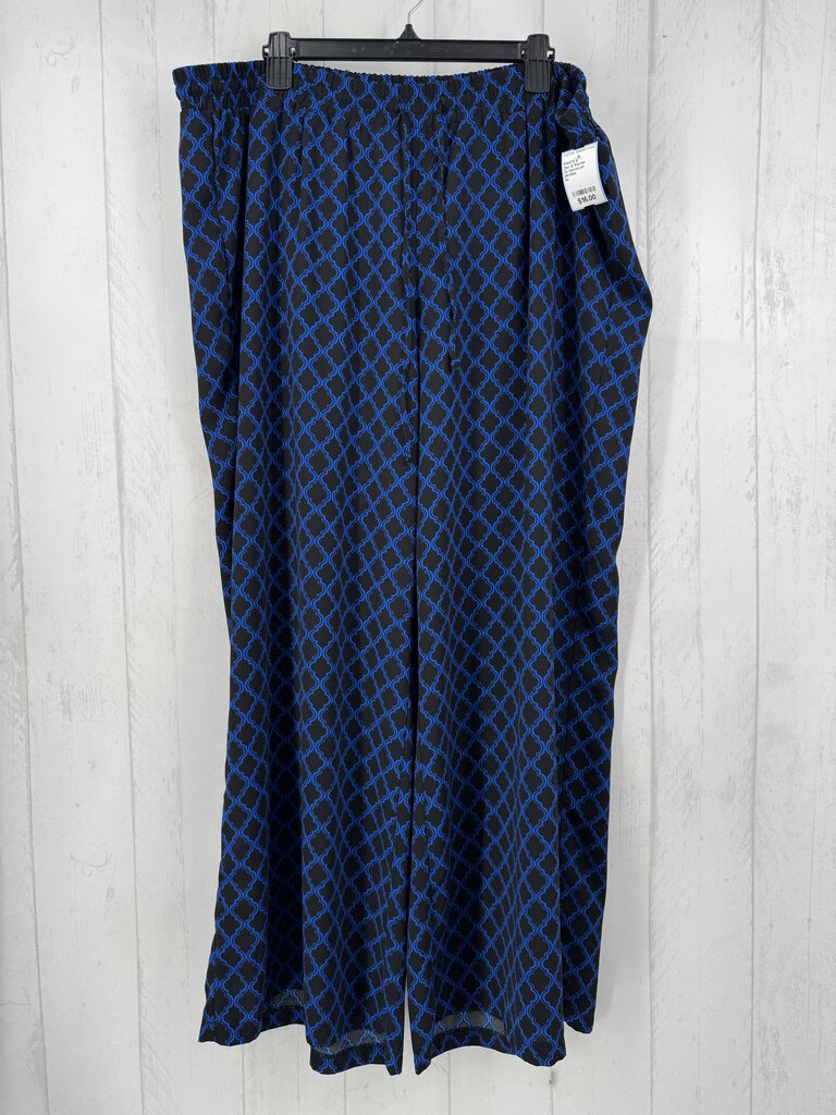 3x moroccan pattern palazzo pants