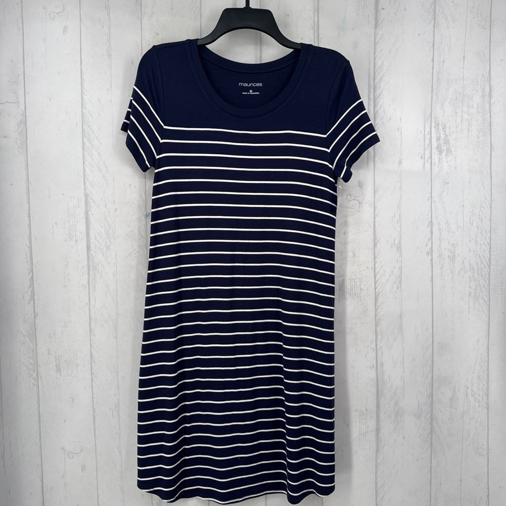 S striped s/s t-shirt dress