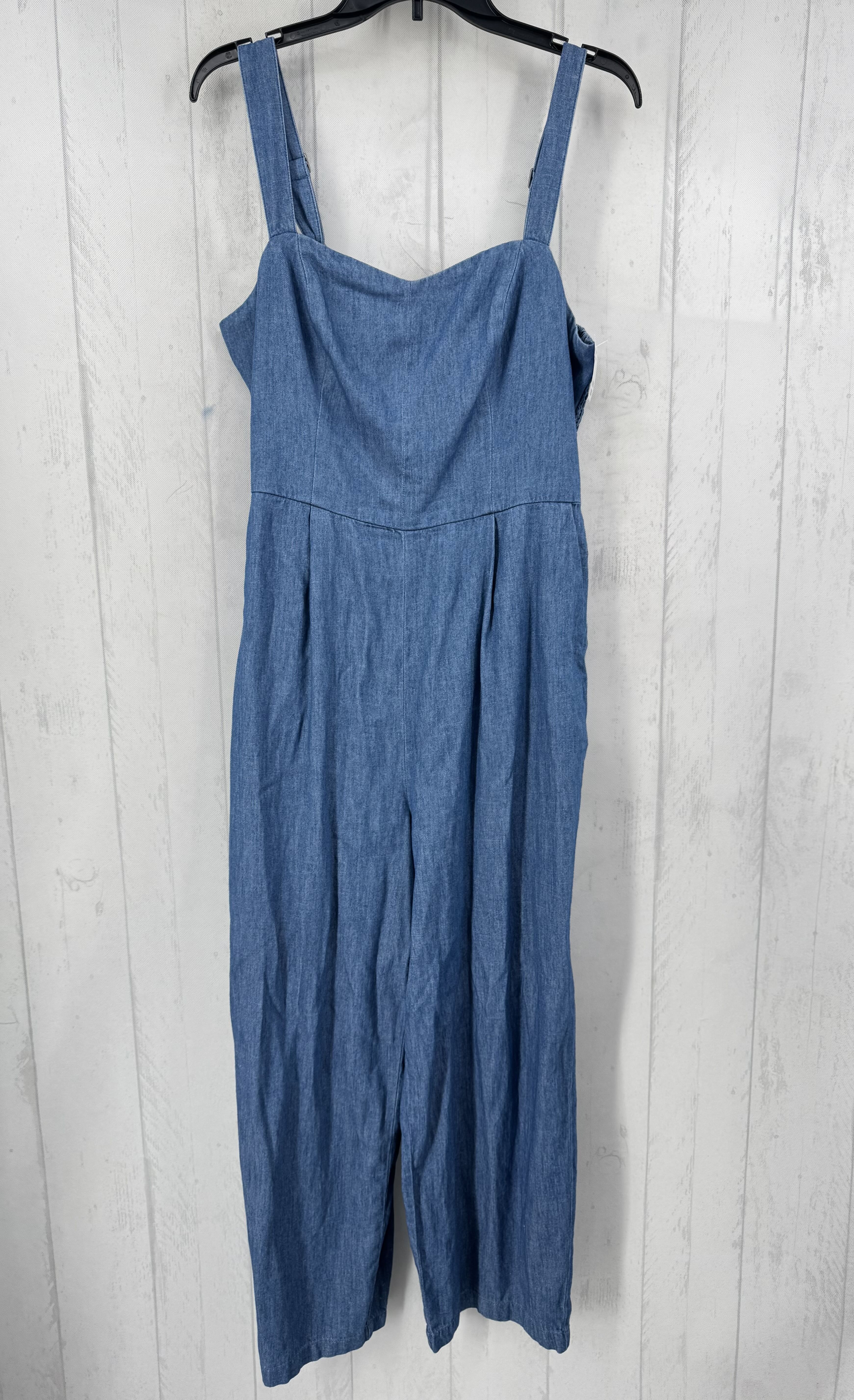 L denim slvls jumpsuit