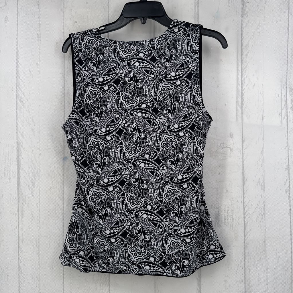 L paisley print v-neck tank