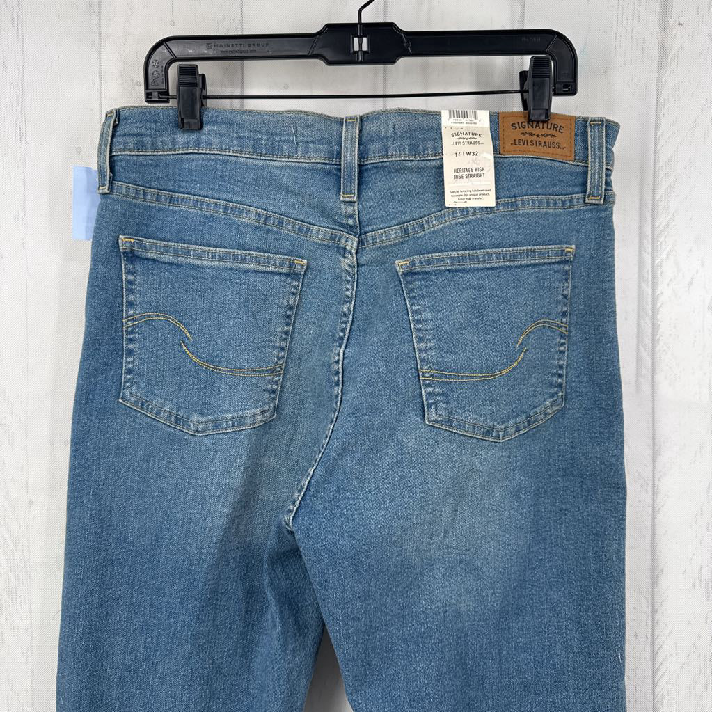 14 hi-rise straight leg jean