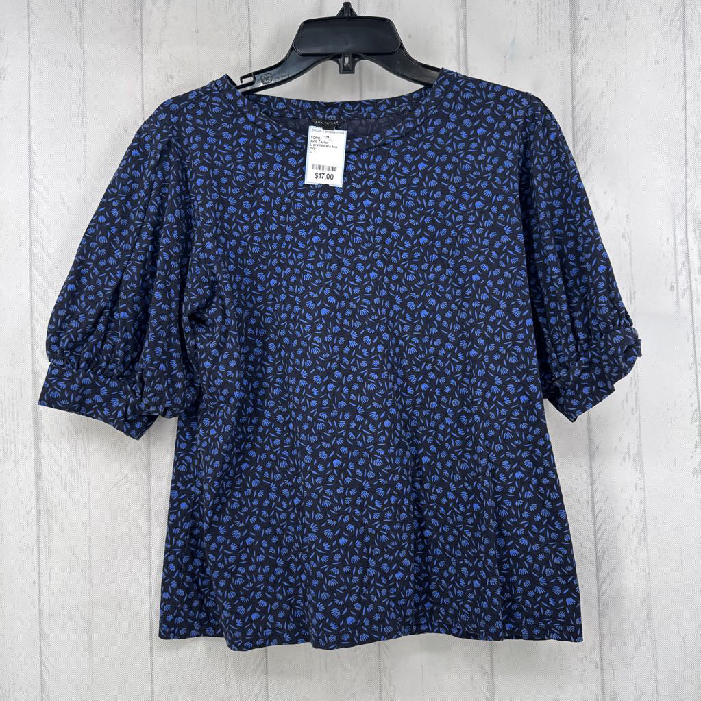 L printed s/s tee