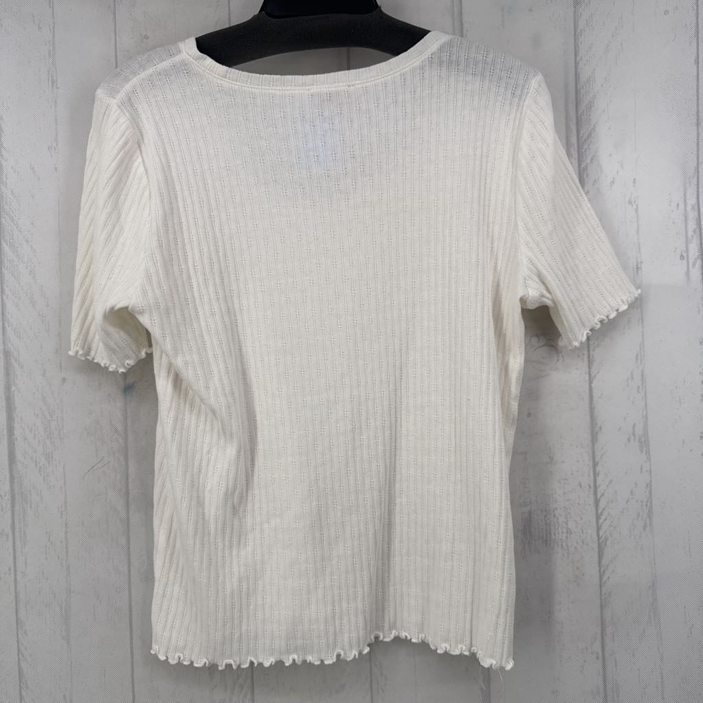 XL ribbed scoop neck s/s top
