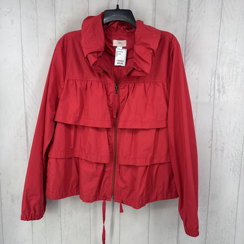 XL ruffled windbreaker