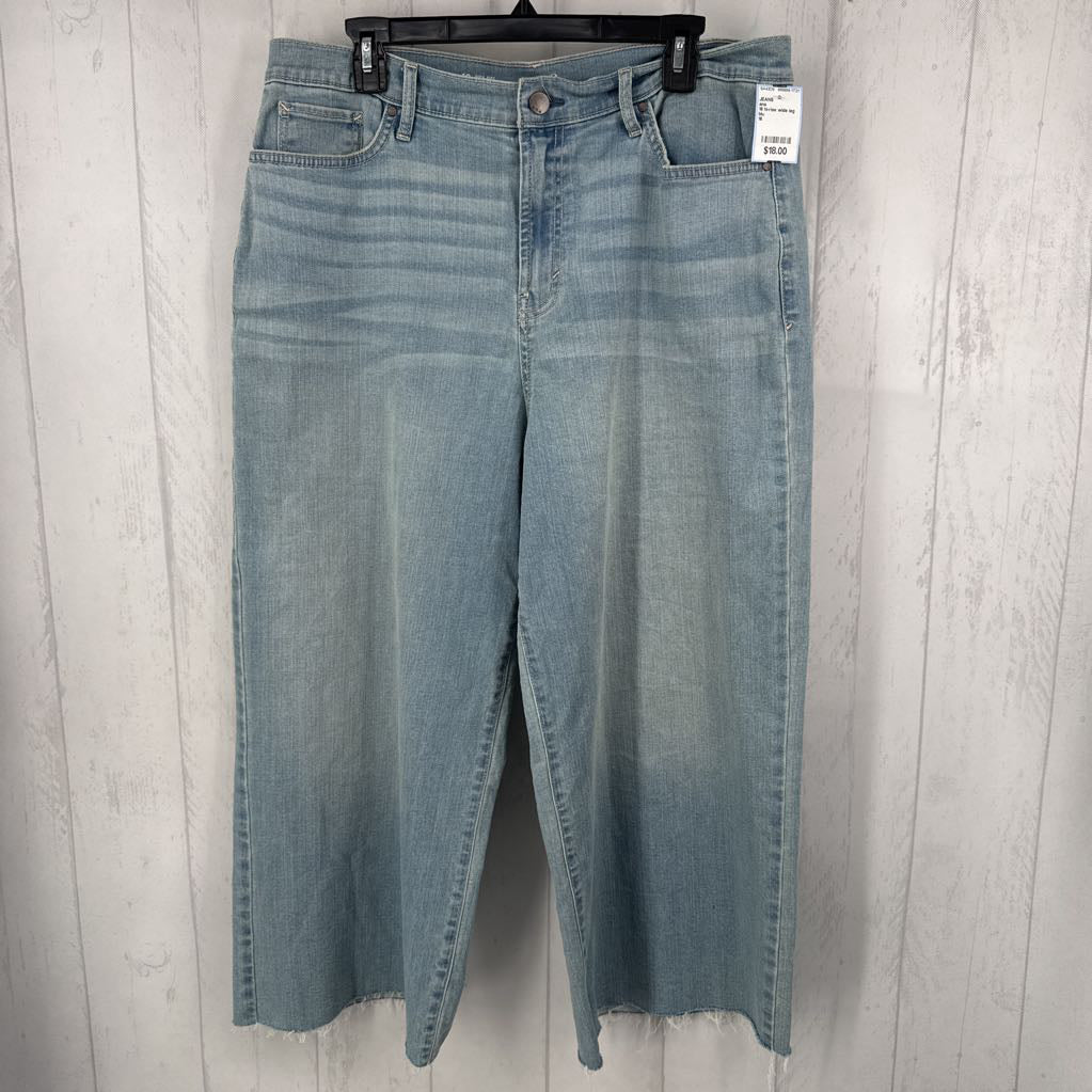 16 hi-rise wide leg crop jean