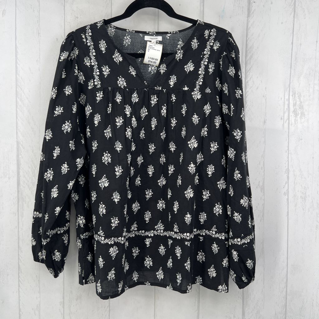 1x l/s flower print top