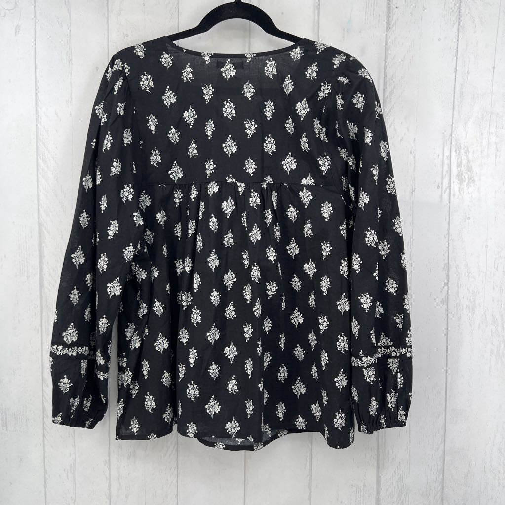 1x l/s flower print top