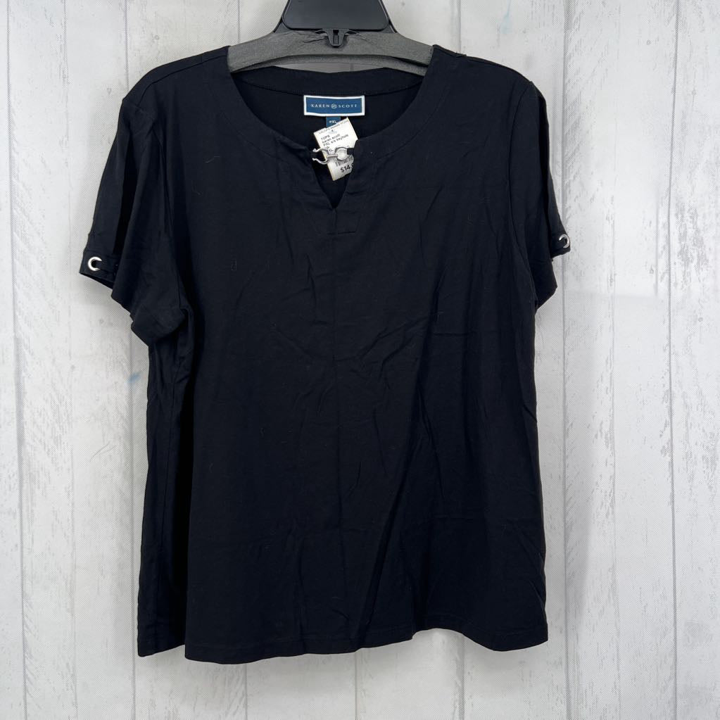 PXL s/s keyhole top