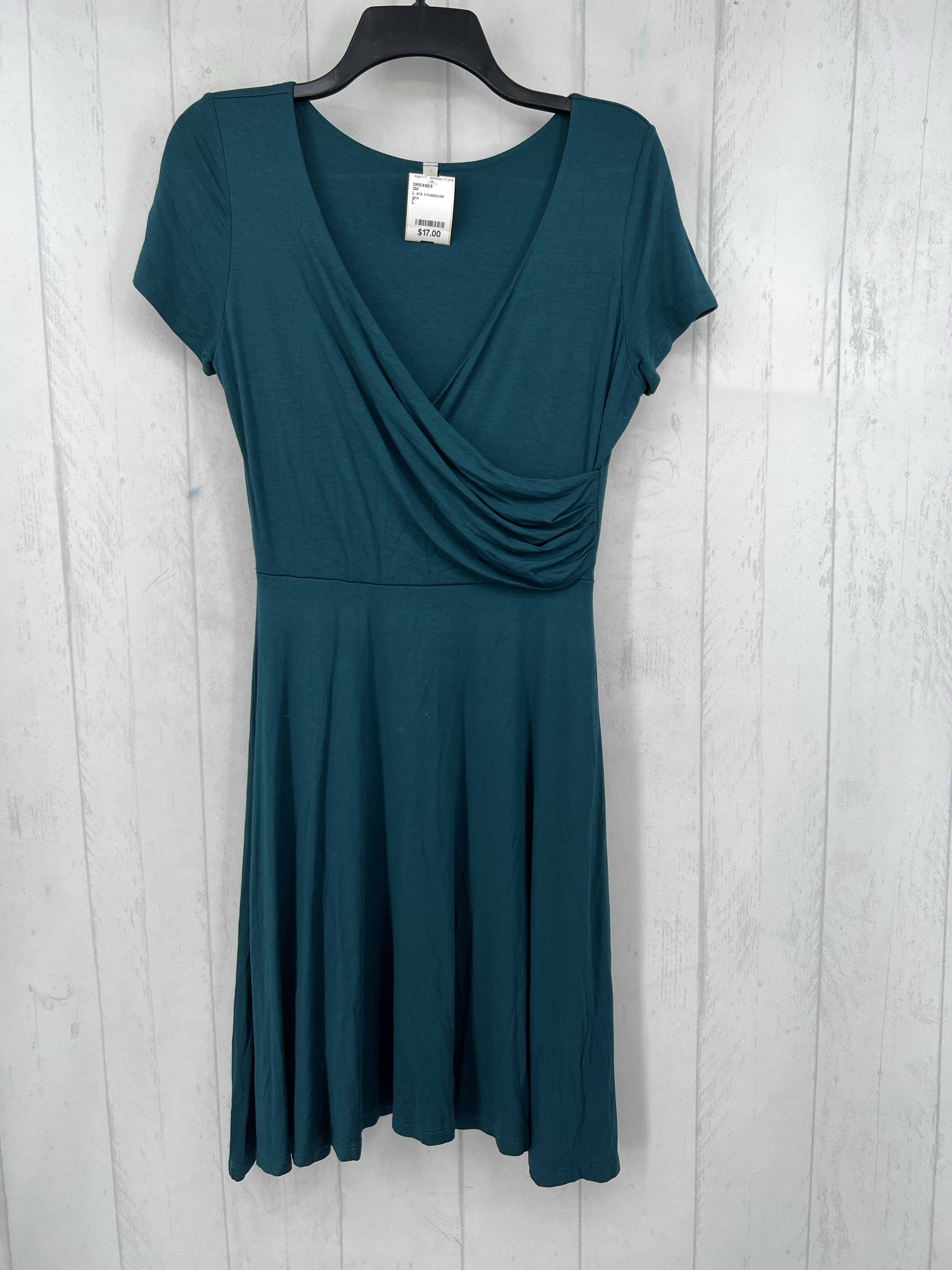 L s/s crossover dress
