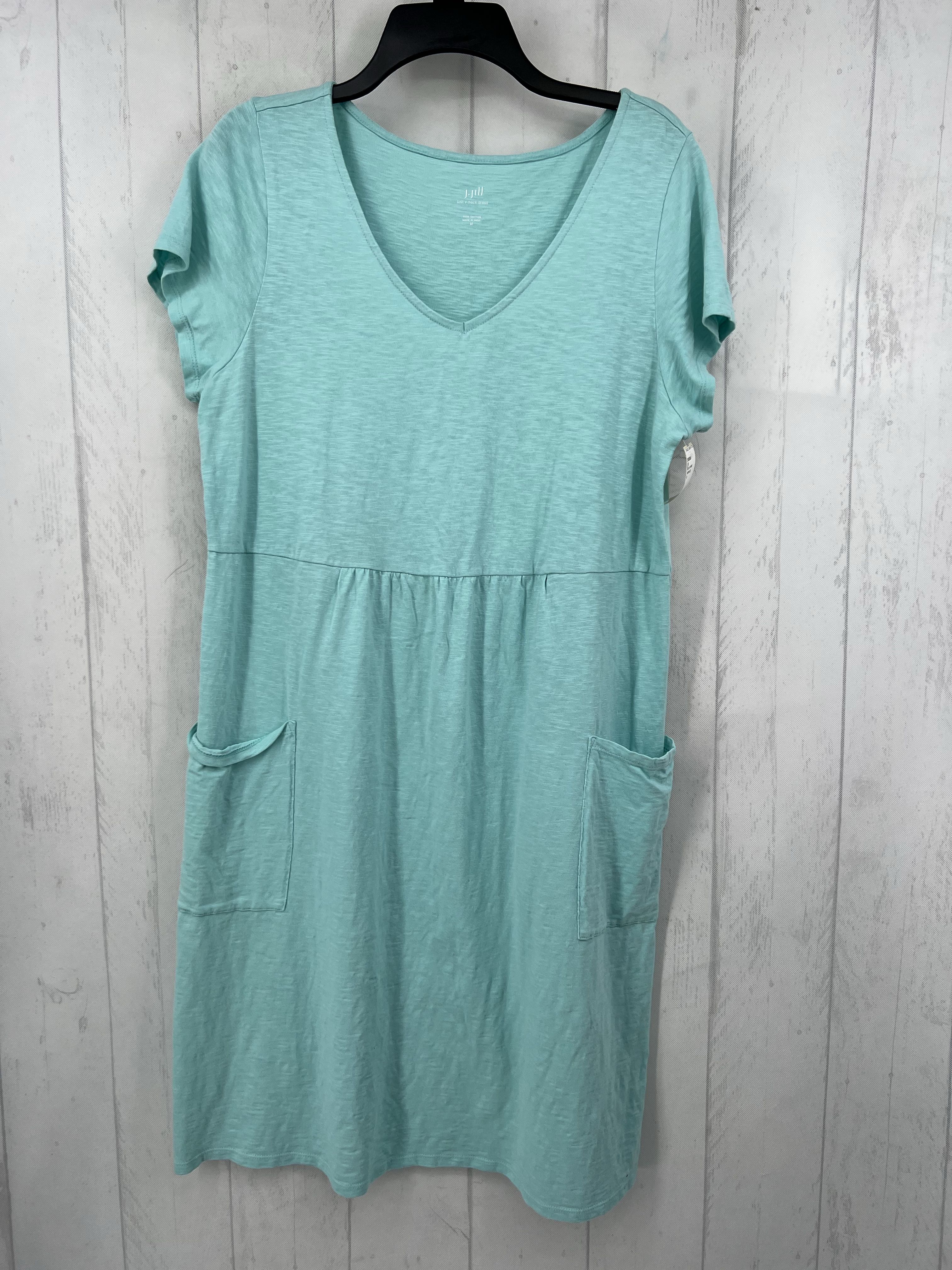 M s/s v-neck pocket dress