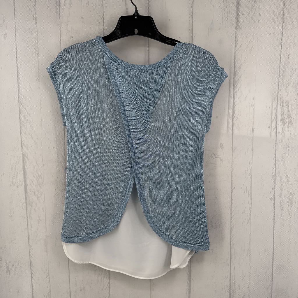 S mesh lined cap slv top