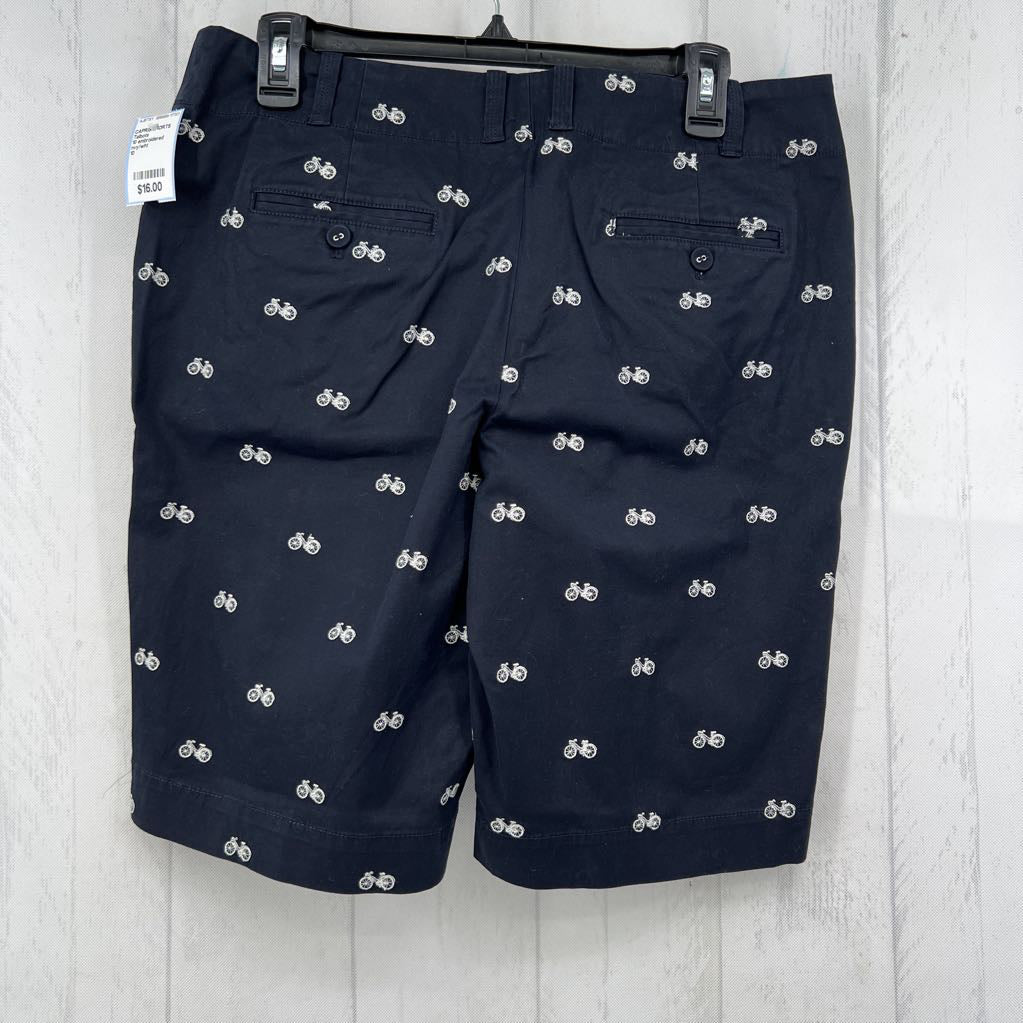 10 embroidered bicycles twill shorts