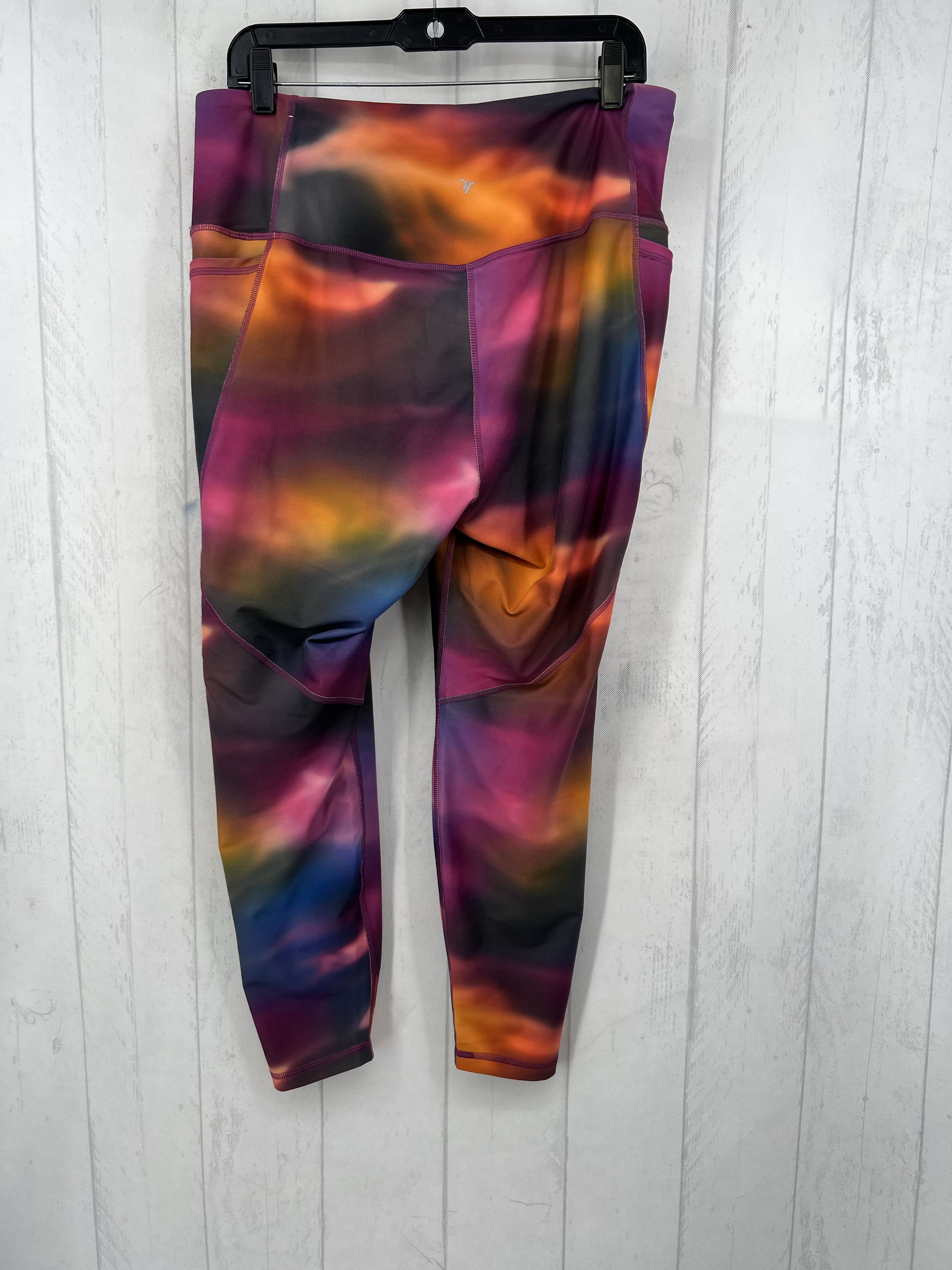 XL tie-dye hi-rise leggings