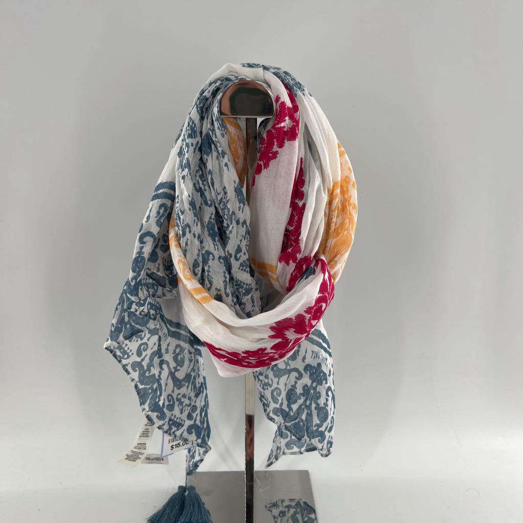 colorful tassel scarf