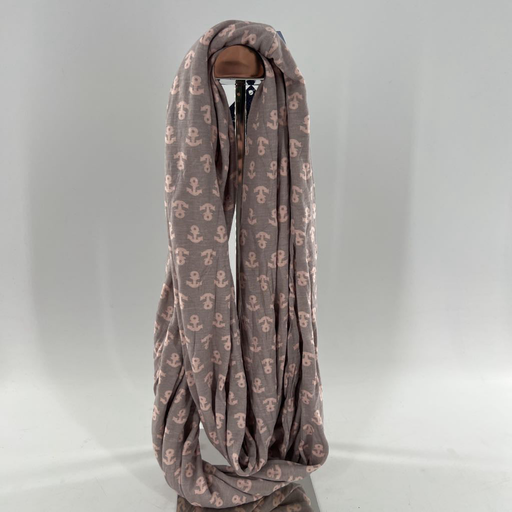 anchor print infinity scarf