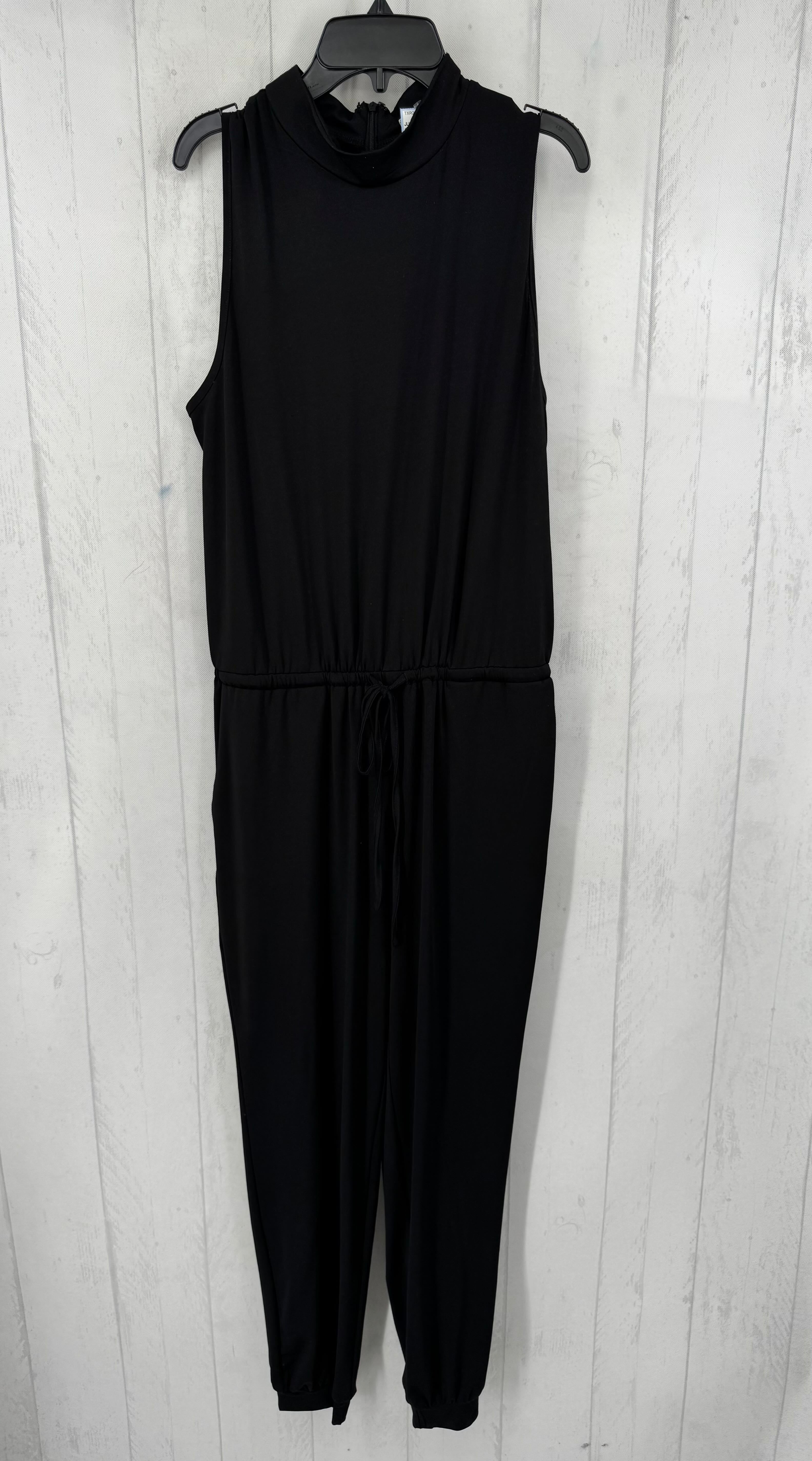 M drawstring waist slvls jumpsuit