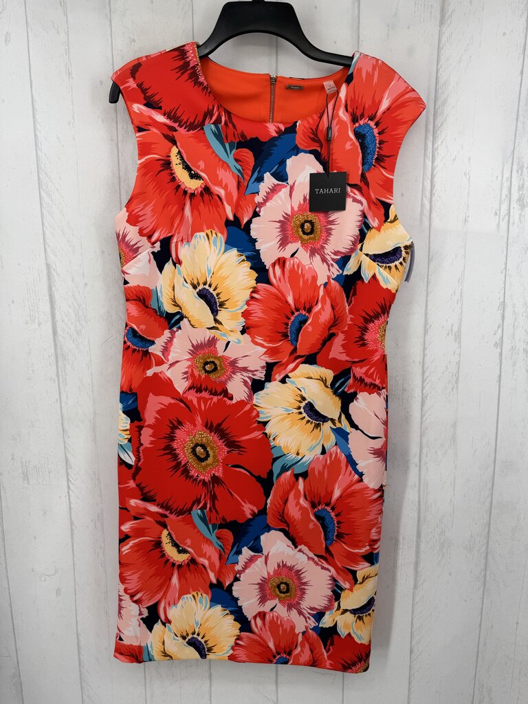 12 flo print slvls shiftdress
