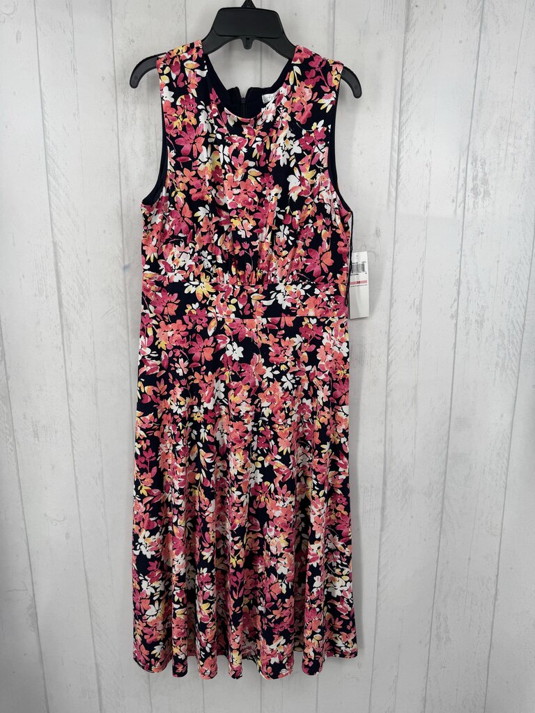 10 flo print slvls dress