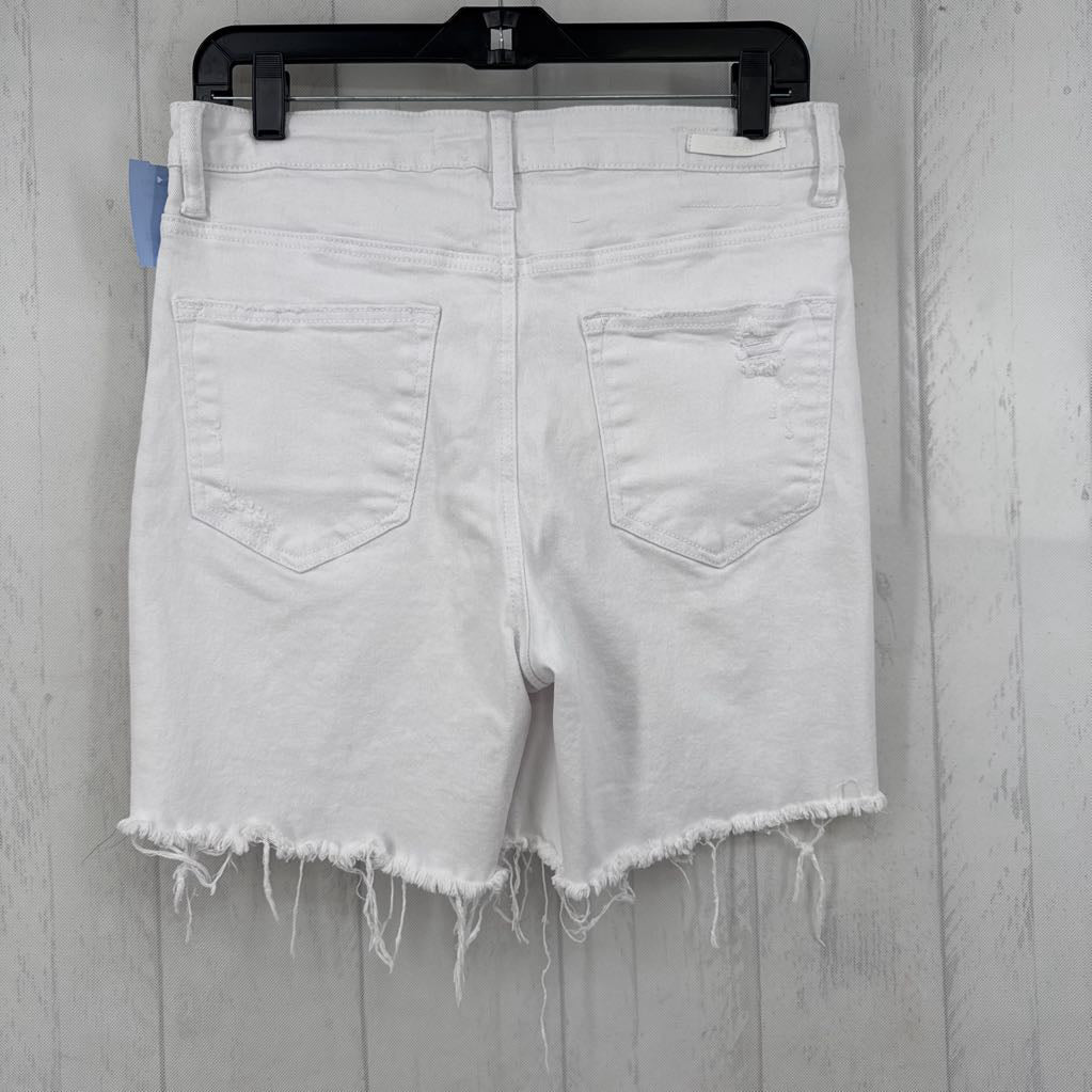 L stretch cutoff jean shorts