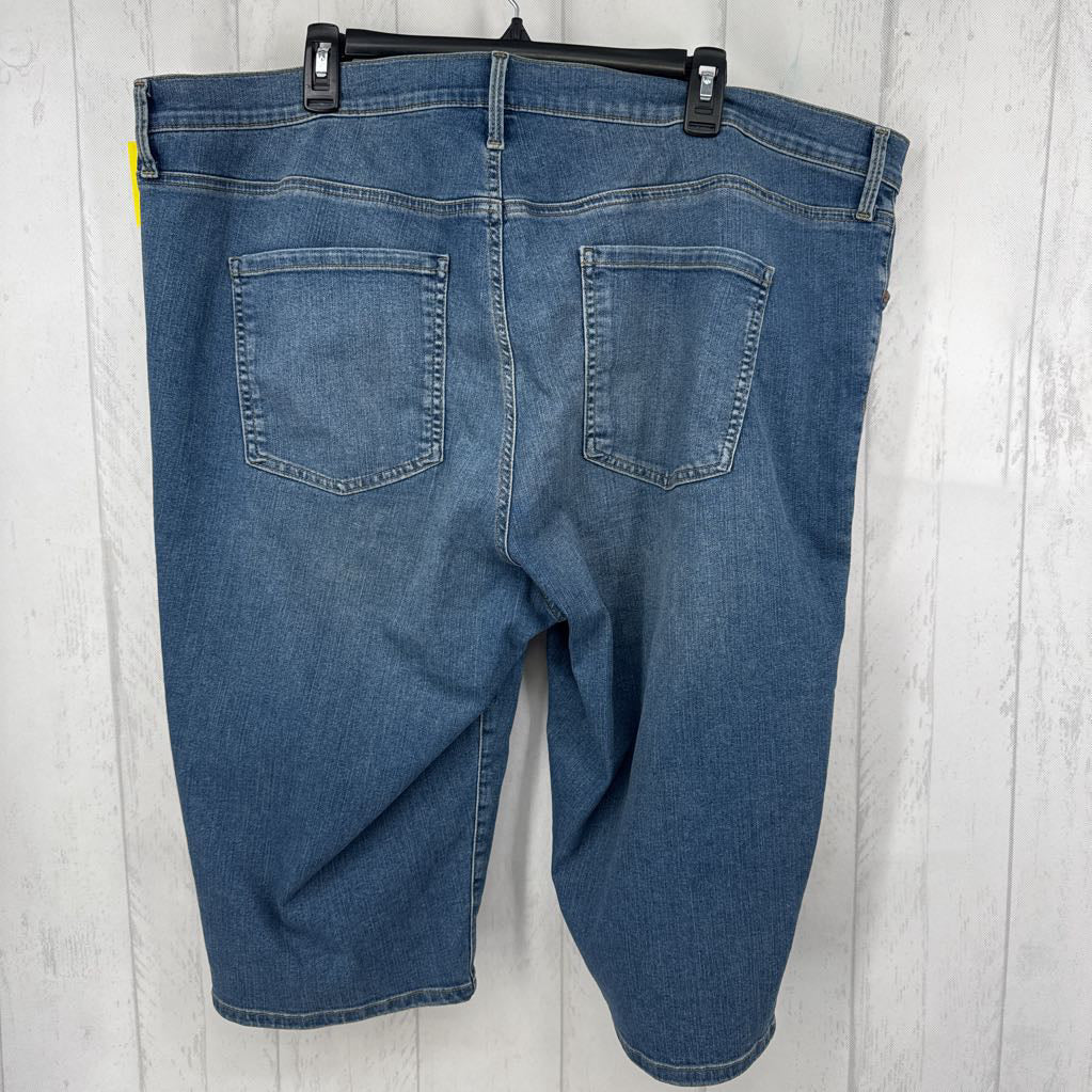 22 stretch denim capris