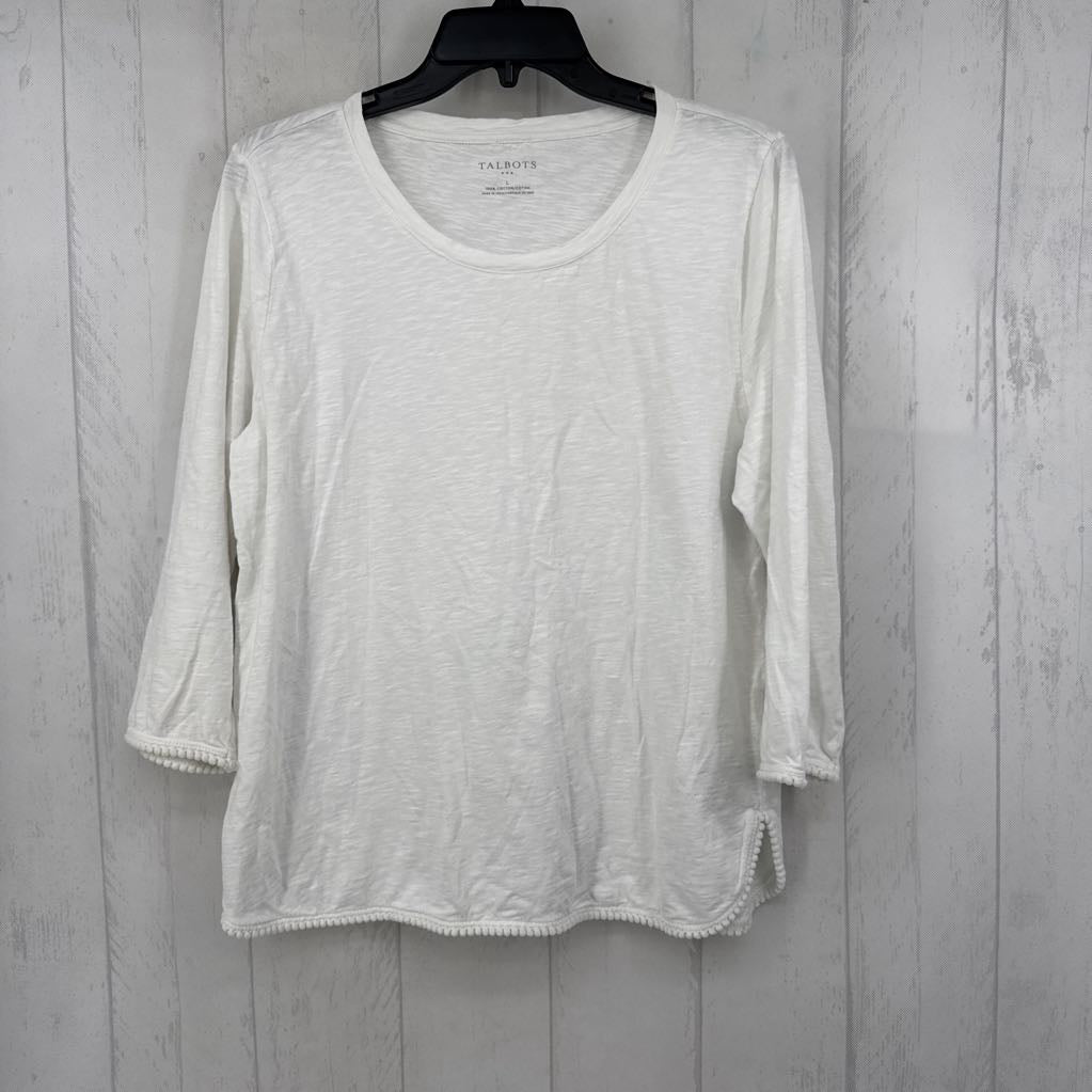 L round neck 3/4 slv tee