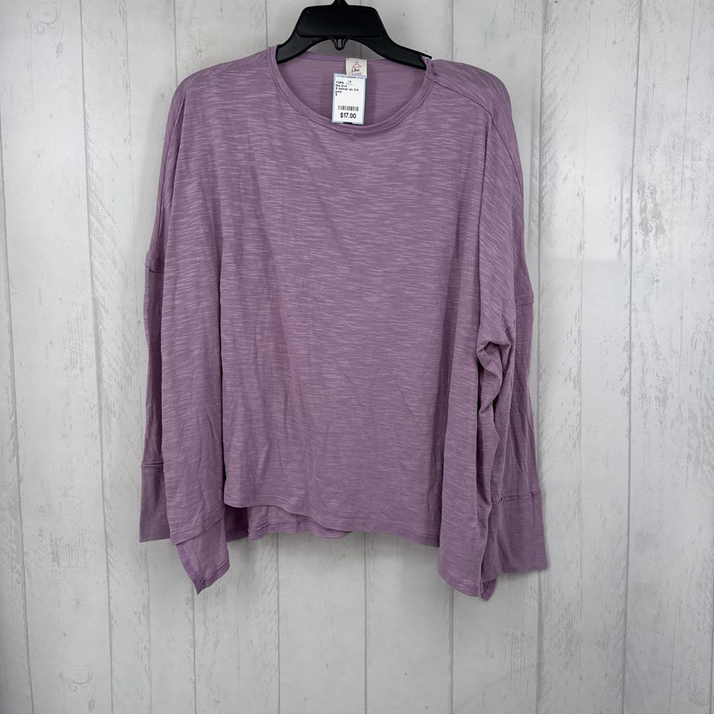 S dolman slv 3/4 slv tee