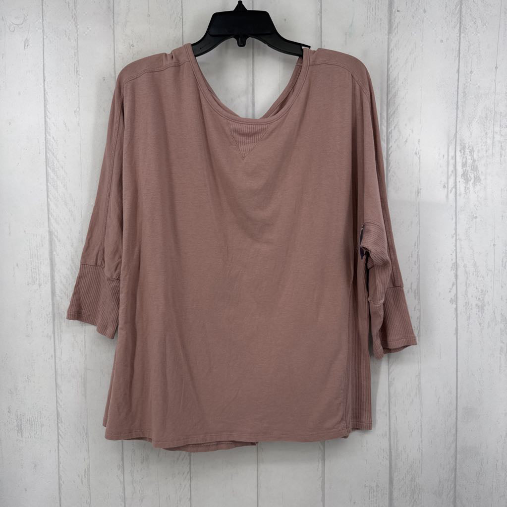 L round neck dolman slv tee