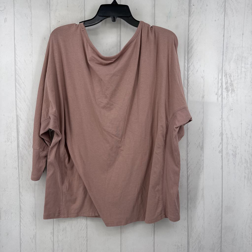 L round neck dolman slv tee
