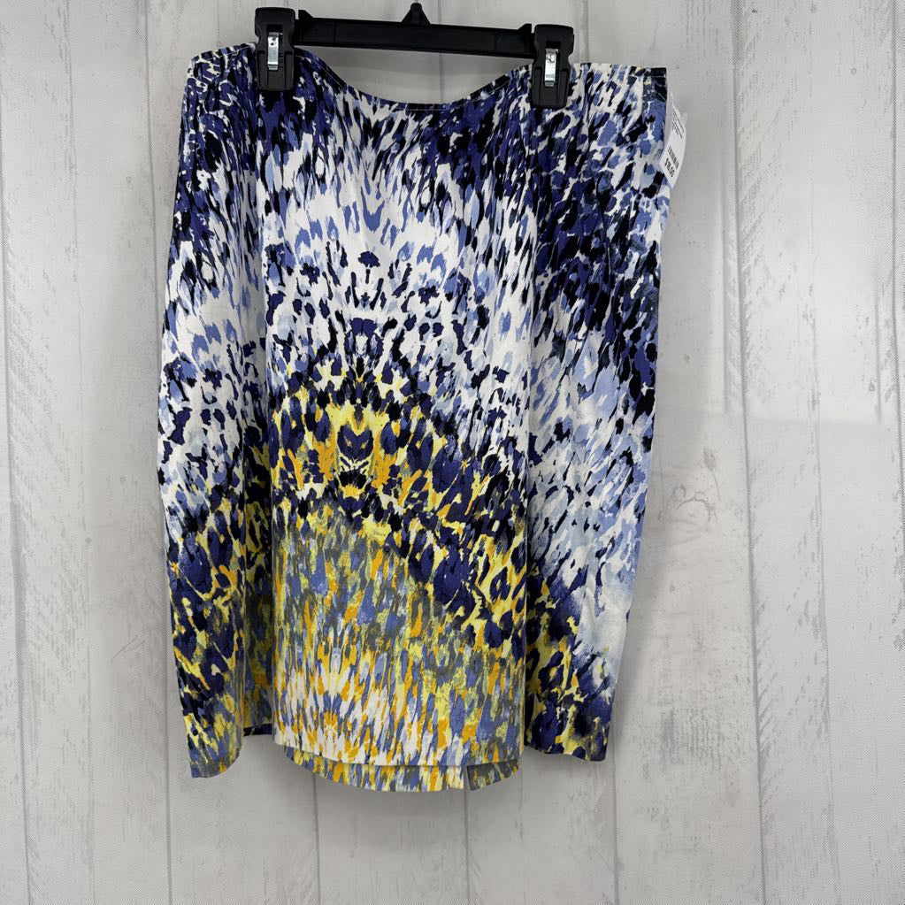 12 printed knee length skirt