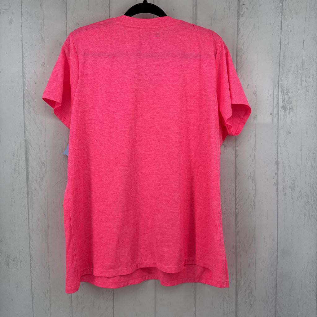 2X marled v-neck s/s tee