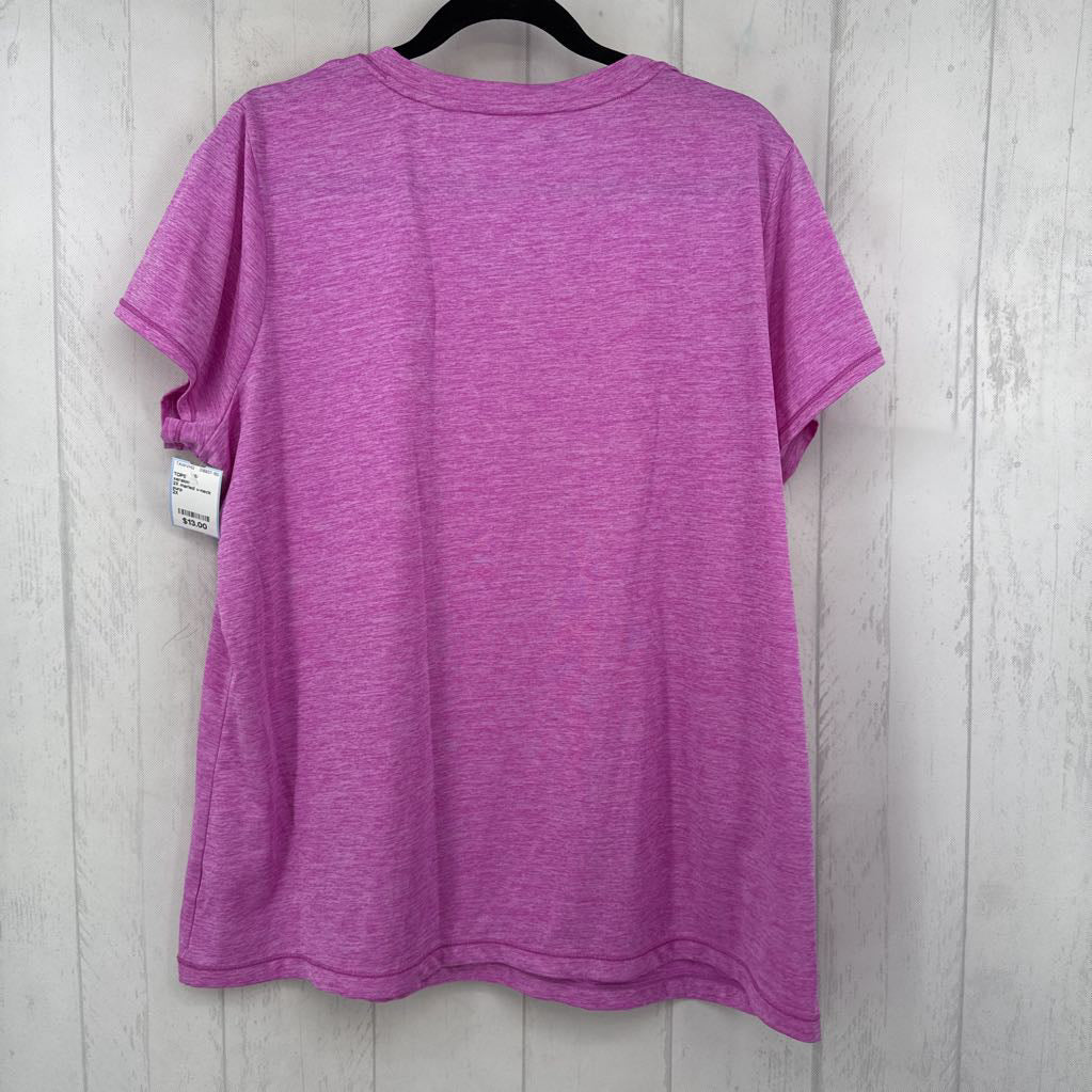 2X marled v-neck s/s tee
