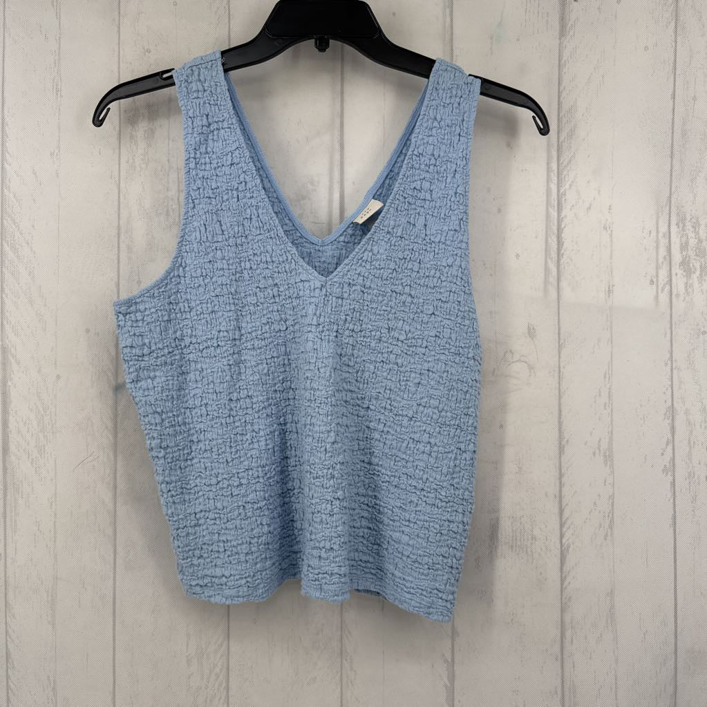 XXL textured v-neck tank