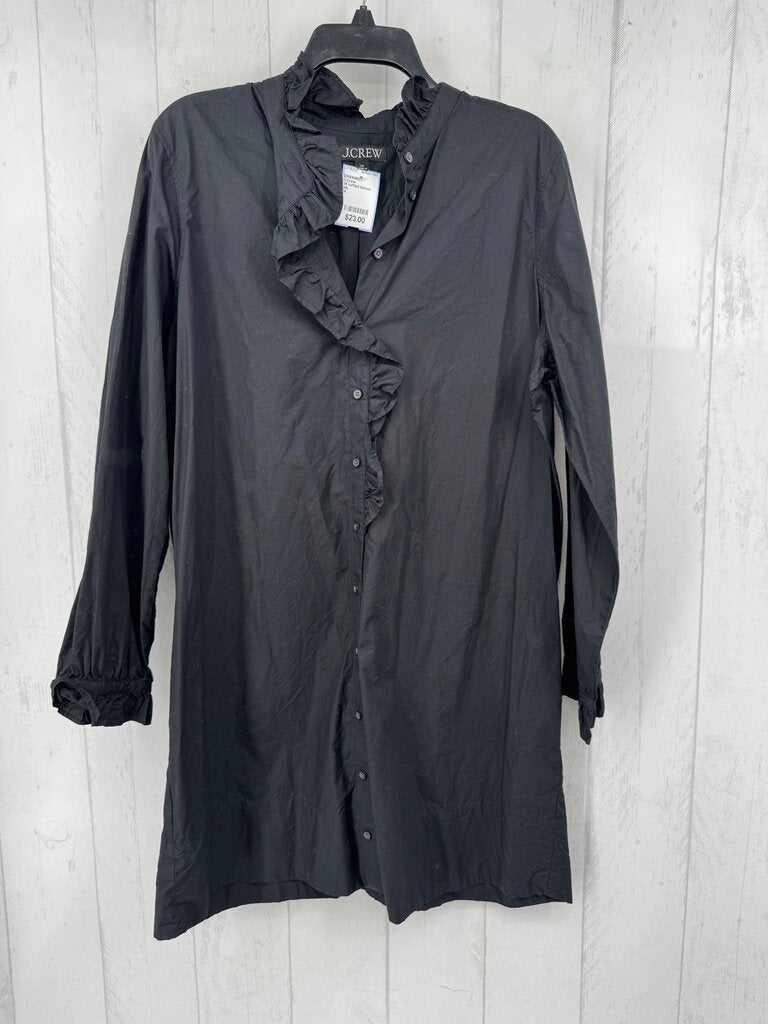 14 ruffled button down l/s dress