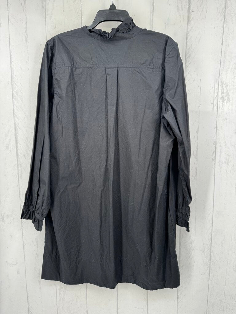 14 ruffled button down l/s dress