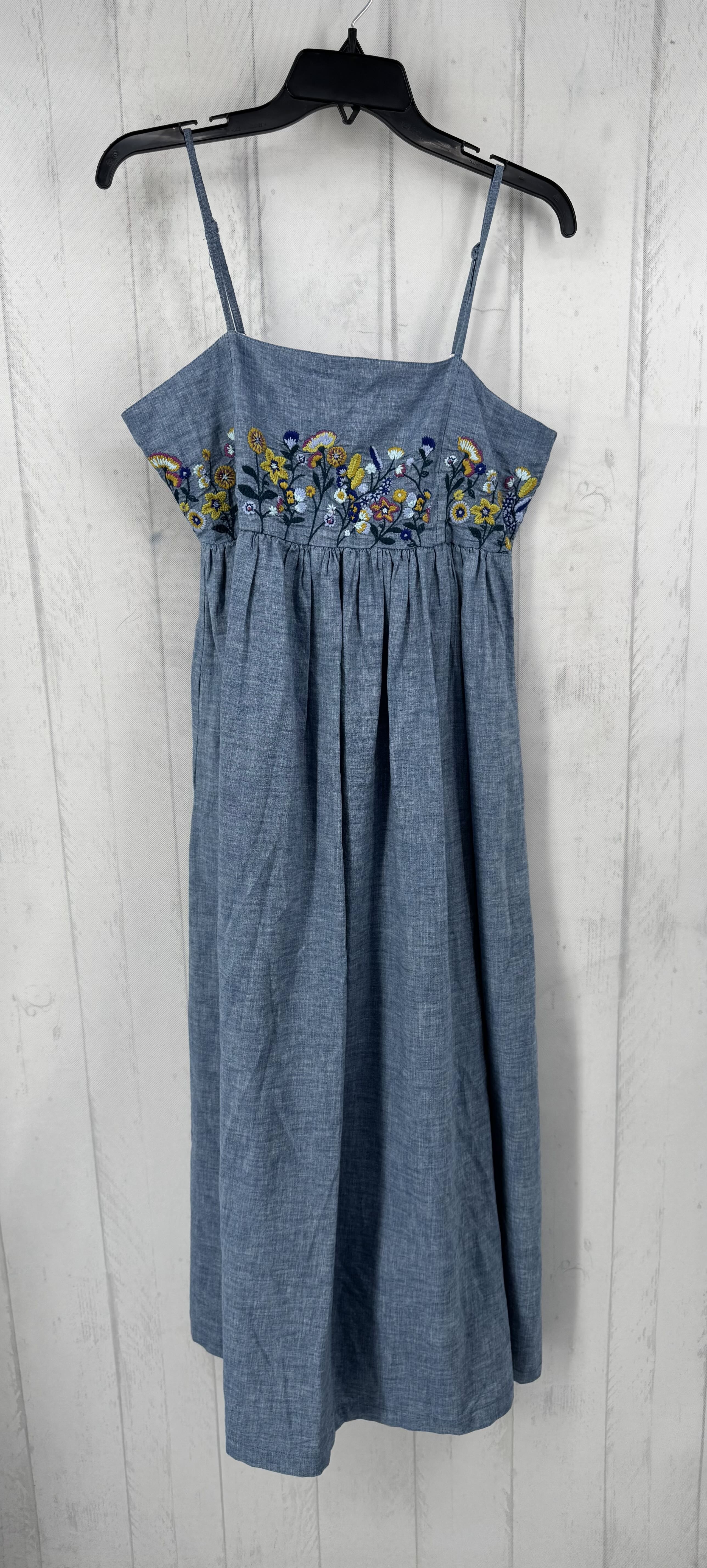 M chambray flo embroidered sundress