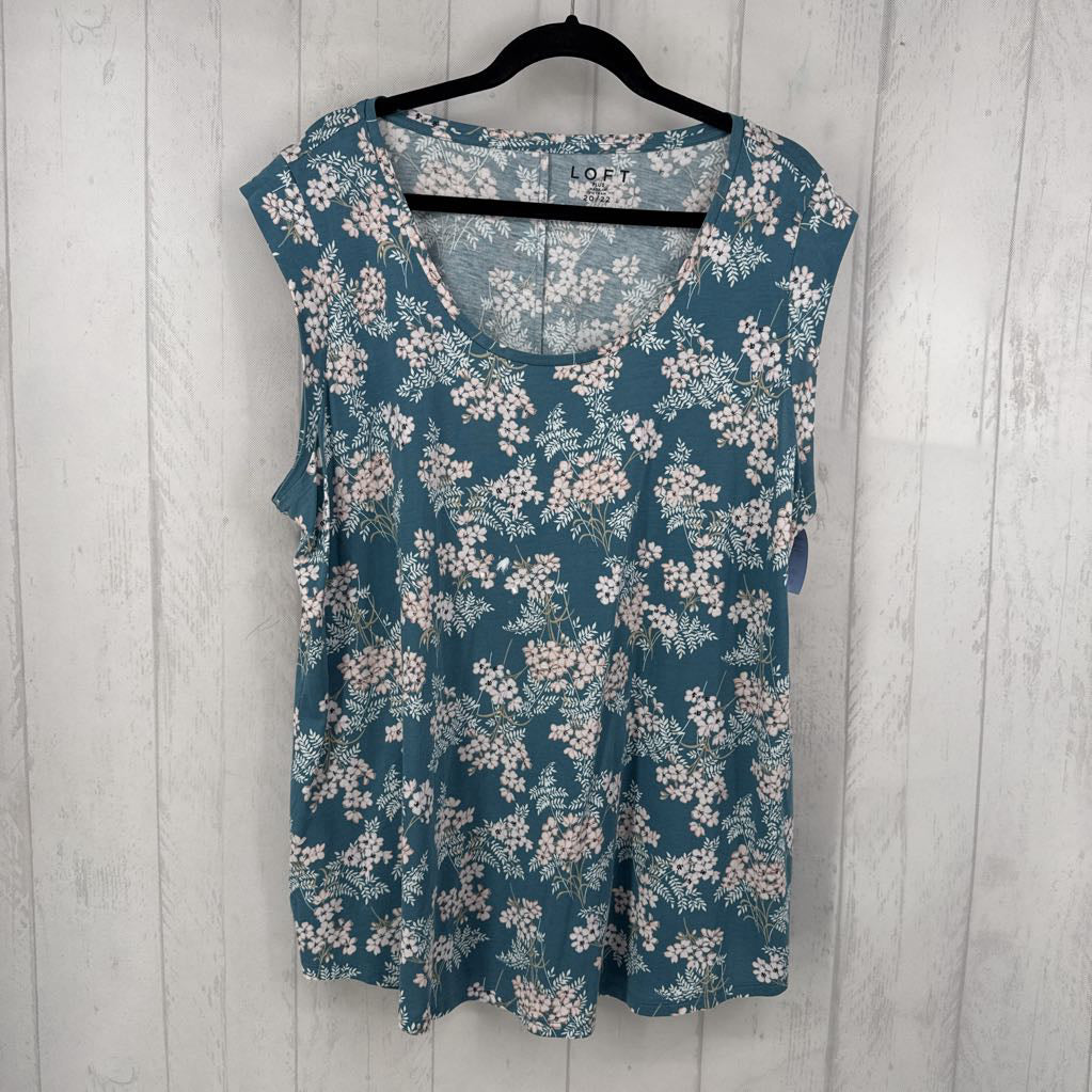 20/22 flo print hi-lo tank