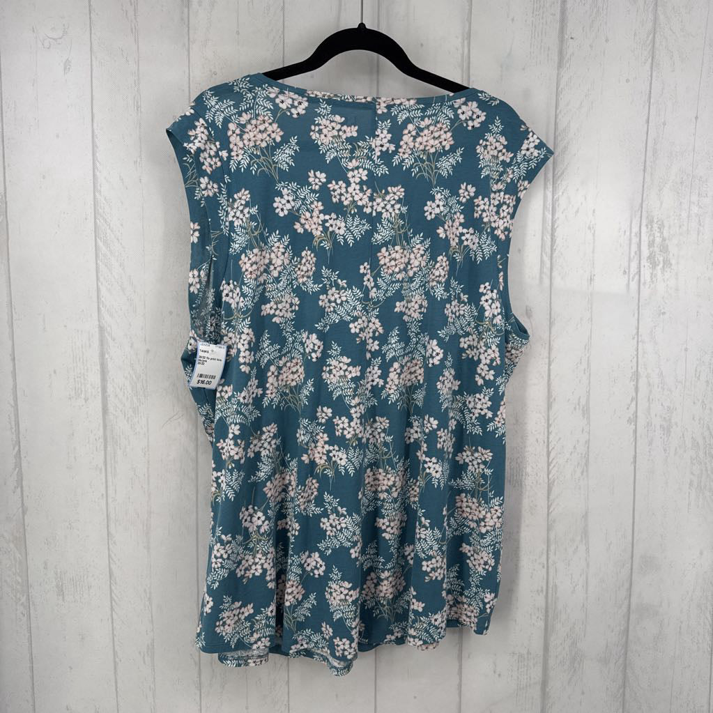20/22 flo print hi-lo tank