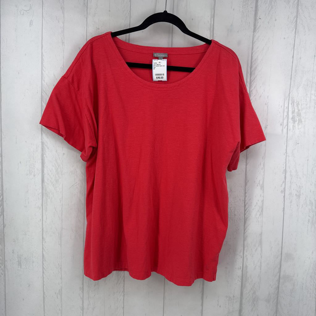 2X round neck s/s tee